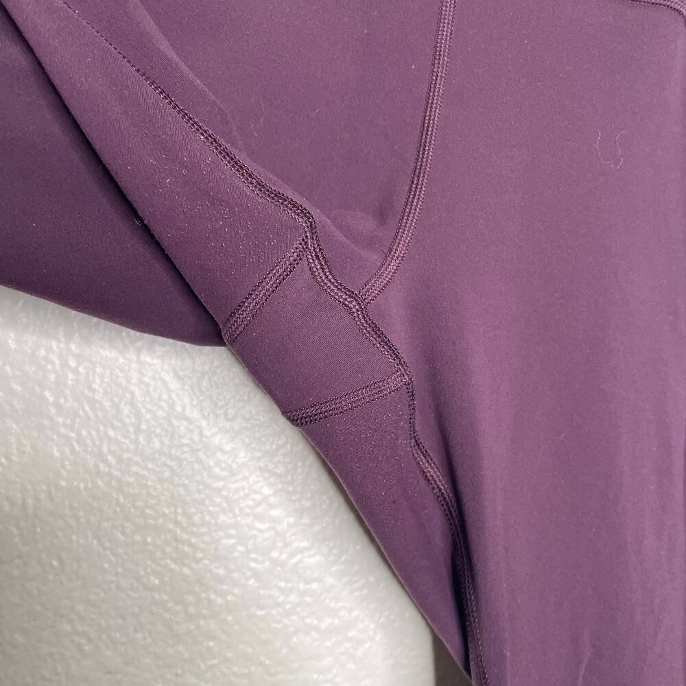 Athleta Womens Leggings Size M Purple Mesh Me Up 7/8 Hi Rise Pull On Athleisure - Picture 12 of 14